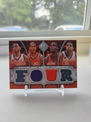 2009-10 SP Jogo Usado- Quatro em Quatro Tecidos Dwight Howard, J.J. Redick, FF-CHAORL - Imagem 1 de 4