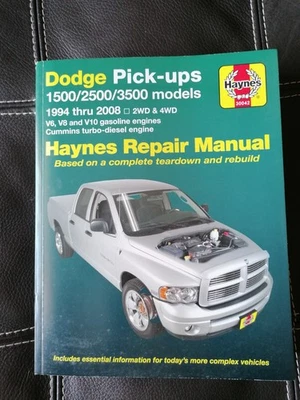 haynes  Dodge Ram 1500/2500/3500 anni  1994 thru 2008 - Immagine 1 di 3
