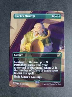 Uncle's Musings (Borderless) Rare MTG Avatar Eternal - Image 1 of 2
