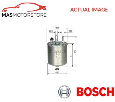 ENGINE FUEL FILTER BOSCH F 026 402 081 FOR RENAULT LAGUNA III 1.5L,2L,3L - Image 1 of 4