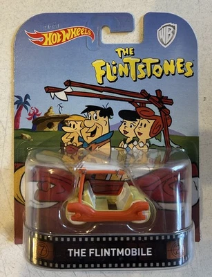 风火轮 2018 年复古~THE FLINTSTONES ~ ~ FLINTMOBILE ~ 免费 S&H — 第 1/2 张图片
