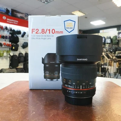 Used Samyang 10mm f2.8 ED AS NCS CS - Canon EF-S - 12 Months Warranty - Image 1 of 4