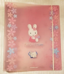 RARE Y2K Kiddy's Dream Young Art 3 Ring Binder Pink Floral 2000 Korea Rarität  - Bild 1 von 7