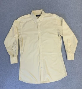Proper Cloth Dress Shirt Mens 16.5 Butter Yellow Long Sleeve Button Up - Picture 1 of 11