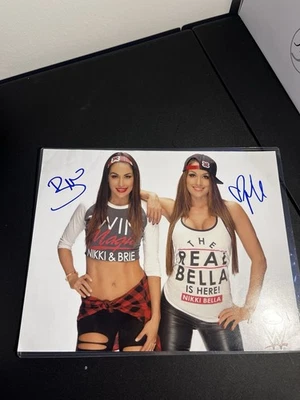 WWE Nikki & Brie Bella JSA autógrafo assinado 11x14 foto verificação fotos - Imagem 1 de 4