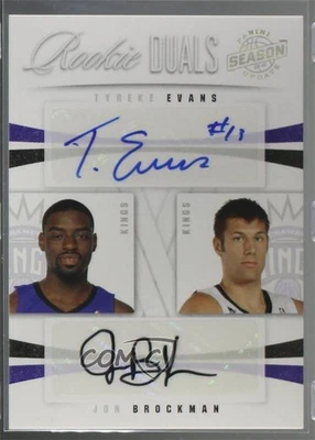 Actualización de temporada 2009 Rookie Duals Signatures/49 Tyreke Evans Jon Brockman automático radiocontrol Foto 1 de 2