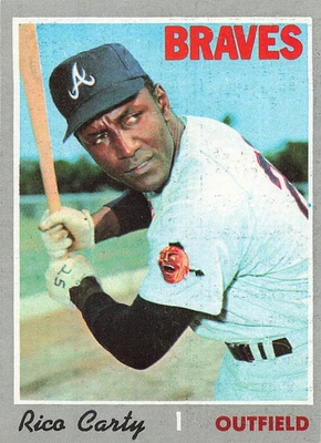 Béisbol Rico Carty 1970 Topps #145 Foto 1 de 2