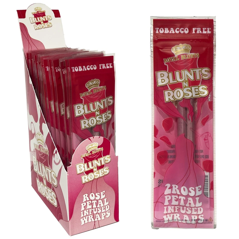 Blunts N Roses Royal Blunts Rose Pétalo Infundido - Caja Completa de 25 Foto 1 de 1