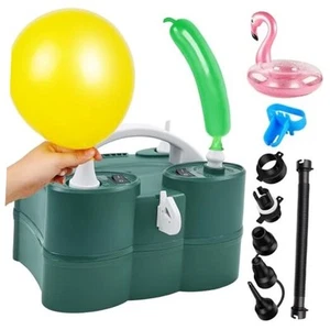  Balloon Pump Electric, Portable 3-in-1 Air Pump Inflator Blower Machine Green - Picture 1 of 7