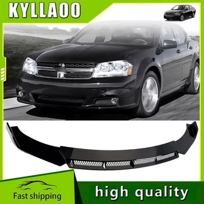 Kit de carrocería divisor alerón labial parachoques delantero para Dodge Avenger cupé sedán brillante Foto 1 de 4