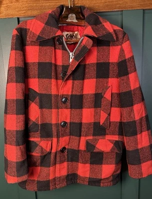 Chaqueta de lana Schott Bros vintage • Lana a cuadros Buffalo Mackinaw • Talla 42 Foto 1 de 4