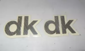 DK BMX Aufkleber GELB/schwarz - Bild 1 von 2