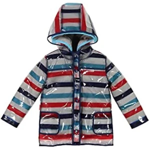 Andy and Evan Little Boy's 3 in 1 Peek Through Jacket (Striped Grey, 5) - Picture 1 of 4