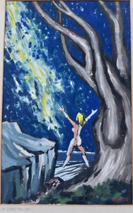 Carl Carmer "Stars Fell On Alabama" Inspired HM. Reiss Painting Inscribed To Him - Picture 1 of 10