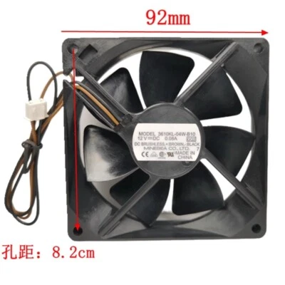 NMB 3610KL-04W-B10 9225 Silent Cooling Fan, 12V 0.08A, 0.88W, 1700 RPM, 25 dBA - Image 1 of 4
