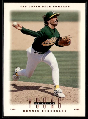 1996 Upper Deck Young At Heart #101 Dennis Eckersley A's - Image 1 of 2
