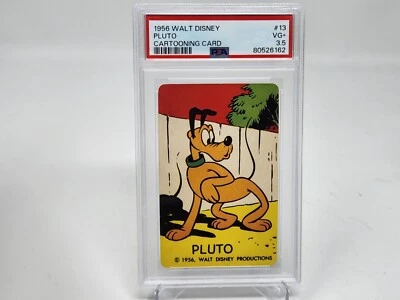 1956 Walt Disney Cartooning Card #13 Pluto PSA 3.5 VG+ BUF - Image 1 of 2