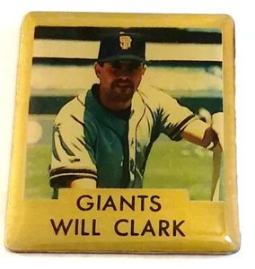 Prendedor Will Clark Gigantes de San Francisco Prendedores Vintage Coleccionista 1990 MLB Prendedor de Béisbol - Imagen 1 de 4