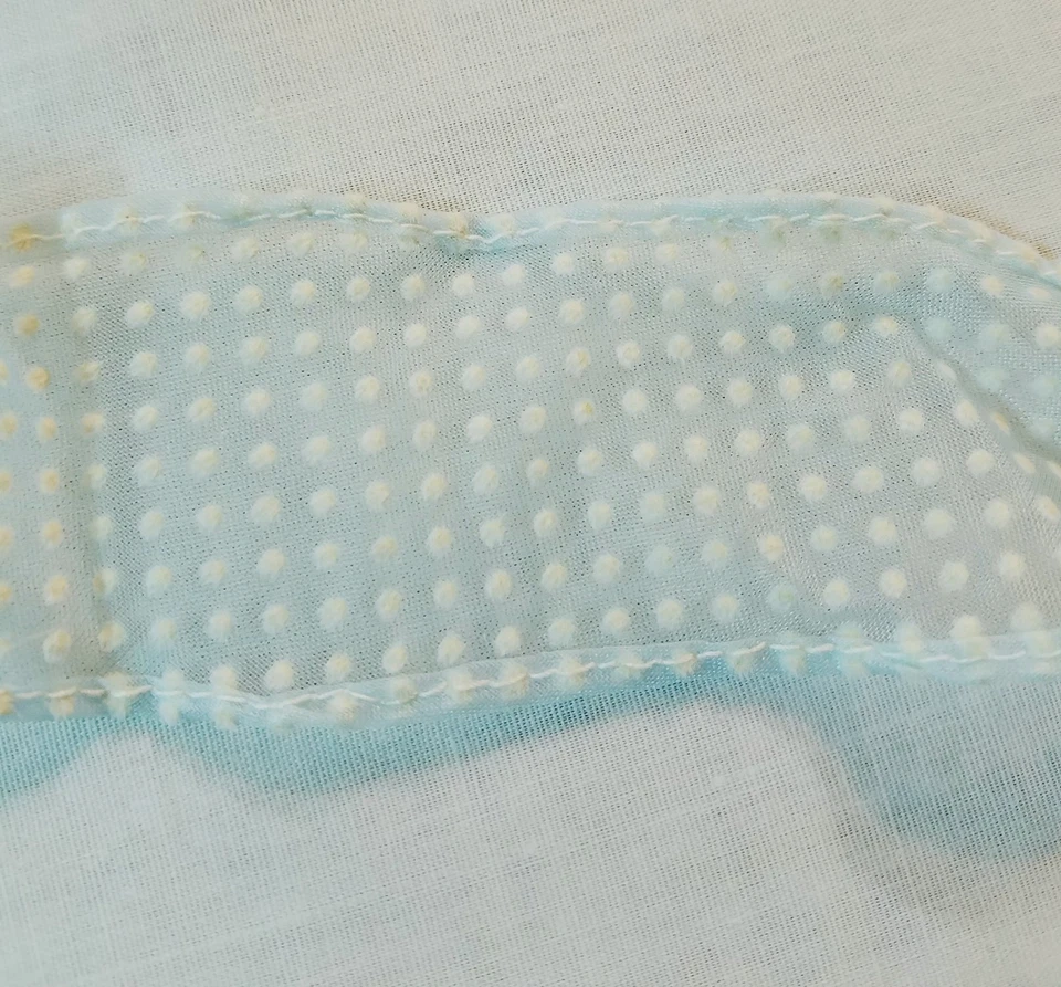 Punto Vintage Azul Suizo Ribete 1 pulgadas de ancho 1 yarda Foto 1 de 1