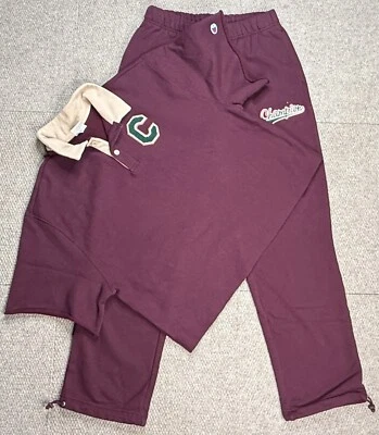Champion Reverse Weave Women's 2 Piece Maroon Sweatpants & Sweatshirt Size M - Image 1 of 4