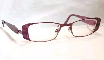 Lafont-Issy & La IZIA 788 粉色紫色眼镜框仅 50□18 130 全边 Met — 第 1/4 张图片