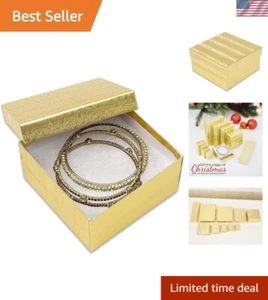 100er Pack Baumwolle gefüllt Karton Papier Schmuckschatullen Geschenk Etui - Bild 1 von 10