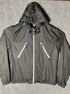LRG Lifted Research Group Jacket Mens Small Black Windbreaker Rain Coat Hooded - Picture 1 of 21