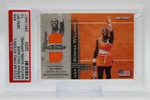 2003 Netpro Intl Match Worn Apparel Serena Williams 84/100 #5S PSA 10 GEM MT