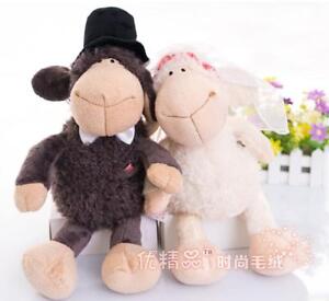 nice couple sheep happy wedding dress soft doll creative lover birthday gift 1pc