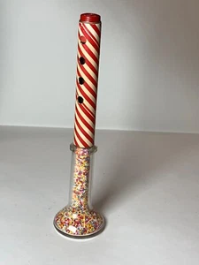 Vintage Clarinet shaped glass Candy Container by T.H. Stough - Picture 1 of 7