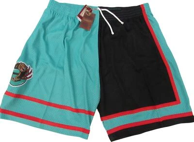 Memphis Grizzlies Mens Big & Tall Sizes Mitchell & Ness Split Swingman Shorts - Image 1 of 4