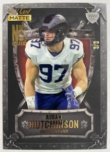 Aidan Hutchinson /3 Rookie Weekend Warrior 2022 Wild Card MATTE Lions - Picture 1 of 4