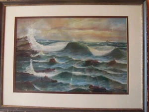 Ein originales, altes Gemälde von J.F Turner ( 1938 )  - Bild 1 von 4