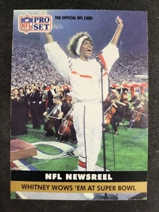 1991 Pro Set Whitney Houston Super Bowl Halftime card #350 - Picture 1 of 2