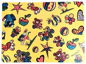 NEW ROMERO BRITTO (2014 year) 4 PLACEMATS: TOYS ICONS DESIGN - Picture 1 of 3
