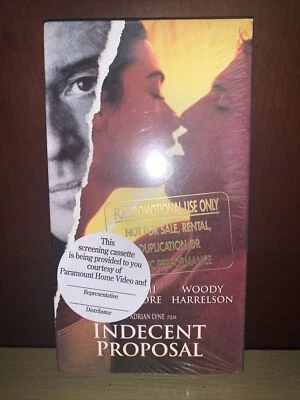 Indecent Proposal VHS 1993 New Sealed SCREENER Very RARE Only One On eBay!!! Foto 1 de 4