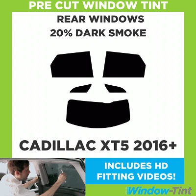 Тонированная задняя пленка для предварительно нарезанного окна для Cadillac XT5 2016+ 20% темный дым - Изображение 1 из 4