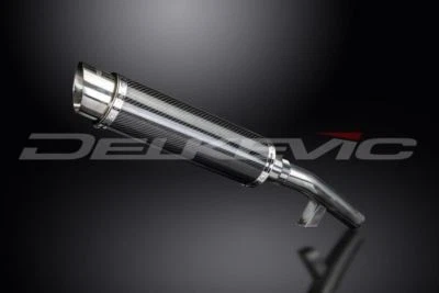 Silenciador redondo de carbono Delkevic 14" - Escape Kawasaki Versys 1000 2015-2018 - Imagem 1 de 3