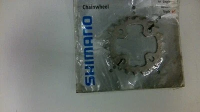 SHIMANO DEORE 64MM-BCD/22T VINTAGE MTB STEEL 5-BOLT CHAINRING FOR TRIPLE - Изображение 1 из 4