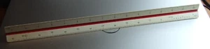 Vintage The C-Thru Ruler Co TS-91D Triangle 3 sided Ruler with Case. - Picture 1 of 9