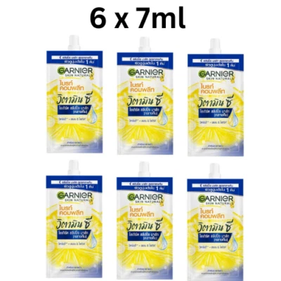 Mascarilla para dormir Garnier Bright Completa Vitamina C Yogur Nocturno 7 ml. x 6 uds. Foto 1 de 2