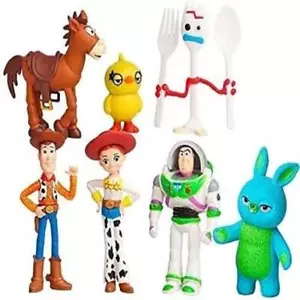 Toy Story 7 Actionfiguren Woody Buzz Rex Spaß Party Zubehör Kuchen Topper Set - Bild 1 von 7