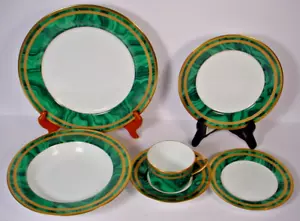 Christian Dior Gaudron verde malachite set 6 pezzi come nuovo - Foto 1 di 19