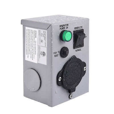 Generator Transfer Switch - 15 Amp 125V Manual Transfer Switch W/Circuit Breaker • 55.19$