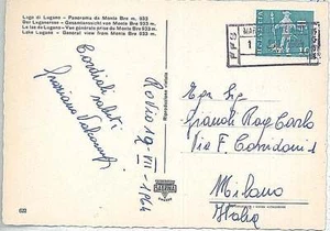 26773 - SWITZERLAND - POSTAL HISTORY COVER  - Stamp on CARD to ITALY 1964 - Picture 1 of 1