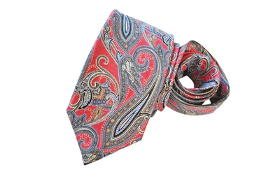 JZ RICHARDS MEN'S TIE PINK/PAISLEY Width: 3.25" Length: 59" - Image 1 of 3