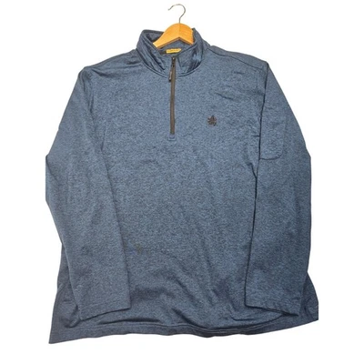 Rugby University Pullover 1/4 Zip Men's XL long sleeve Embroidered Crest - image 1 of 2