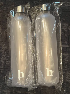 Set of 2    hims hers Frosted Water Bottle BPA Free New in Packaging UNUSED - Image 1 of 2