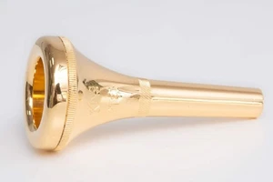 King M21 Mouthpiece For Jazz Tenor Trombone Small Shank – Gold Plated - Picture 1 of 13