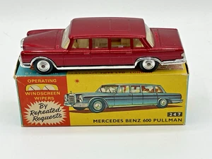 Corgi 247 Mercedes-Benz 600 Pullman Limousine Metallic Red 1964-69 Vintage - Picture 1 of 16